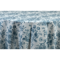Tablecloth Toile Blue 120" Round